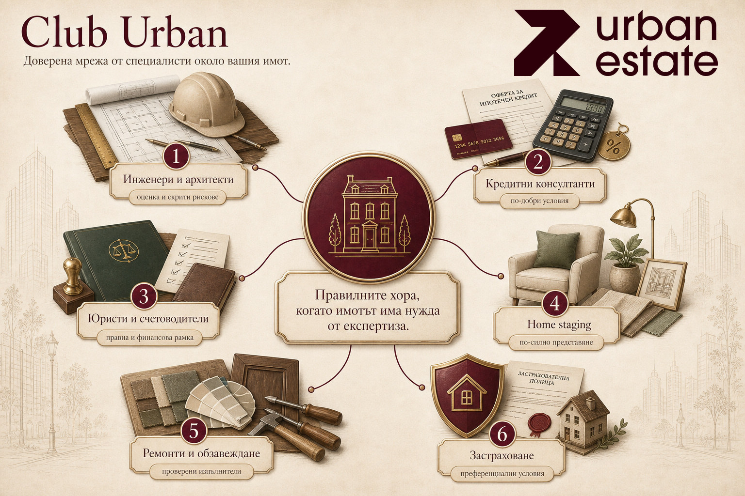 Инфографика: Club Urban доверена мрежа от специалисти